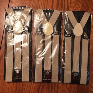 Beige Suspenders Men’s